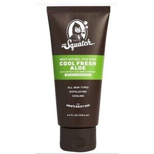 Dr. Squatch Men’s Natural Face Wash COOL FRESH ALOE All Skin Types 4 fl oz
